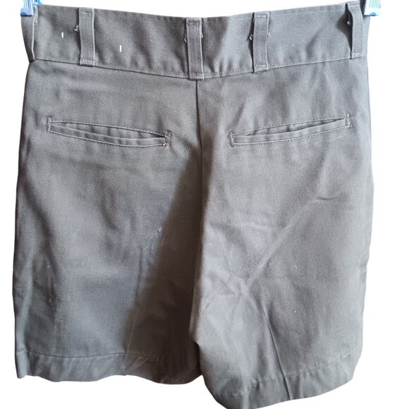 24" Vintage 70's Boy Scouts Of America Green Uniform Shorts Snap Pockets USA - Picture 2 of 10